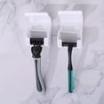 thumbnail image 4 of Organizador de ducha con colgador for maquinilla de afeitar y soporte for cepillo de dientes eléctrico: solución de almacenamiento for el baño que ahorra espacio, 4 of 5