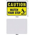 thumbnail image 5 of 2 Pack Watch Your Step Caution Sign 7x10 inches 30 Mil Aluminum Security Warning Signs for Stairs or Platforms UV Protected and Waterproof, 5 of 8