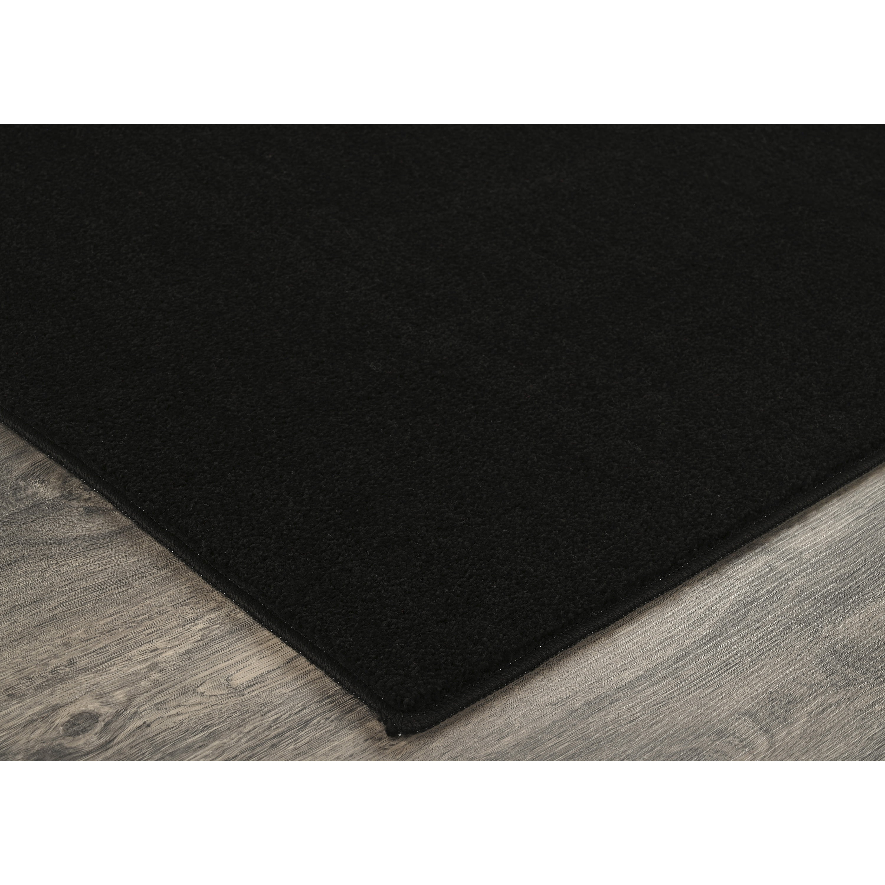 Garland Rug Palmer Plush Washable Black Indoor Area Rug, 3' x 5'