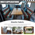 thumbnail image 3 of Uorisanigo RV Dinette Cushion Covers, Soft Running Horse Aztec Camper Cushion Slipcovers for Dinette Booth Seats, Replacement Sofa Camper Cushion Cover(1 Backrest & 1 Bench Covers), 3 of 7