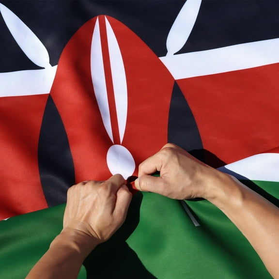 Anley Rip-Proof Double Sided 3-Ply Kenya Flag 3x5 Foot - Republic of Kenya Flags