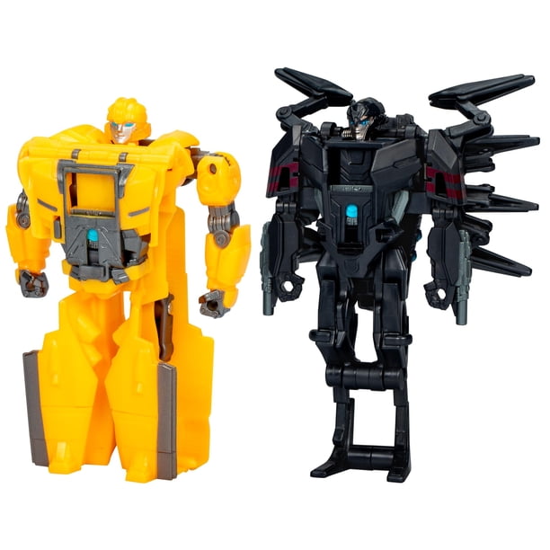 Figuras de acción Transformers One Cog Changer Bumblebee & Airachnid