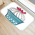 thumbnail image 5 of Tropical Cactus Pattern 40*60 Door Mat Coral Velvet Carpet Rubber Indoor Floor Mats Non-Anti-Slip Rug, 5 of 6