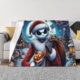 thumbnail image 1 of Goofa The Nightmare Before Christmas Pattern Fleece Throw Blanket for Couch, Soft Checkered Flannel Blanket for Sofa, Warm Cozy Decorative Blanket Fall Decor Gift-40"x30", 1 of 6
