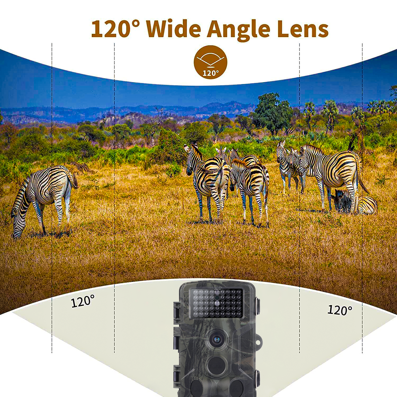SuntekCam Mini Game Camera 36MP 4K Trail Camera with Night Vision 940nm IR LED Wildlife Waterproof Hunting Camera Wildgame Hunting Trail Monitors HC-802A