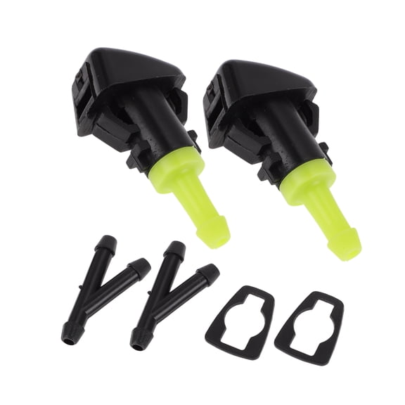 Unique Bargains Windshield Washer Nozzle With 2 Pcs Y Hose Connector for Jeep Patriot 08-16 1 Set