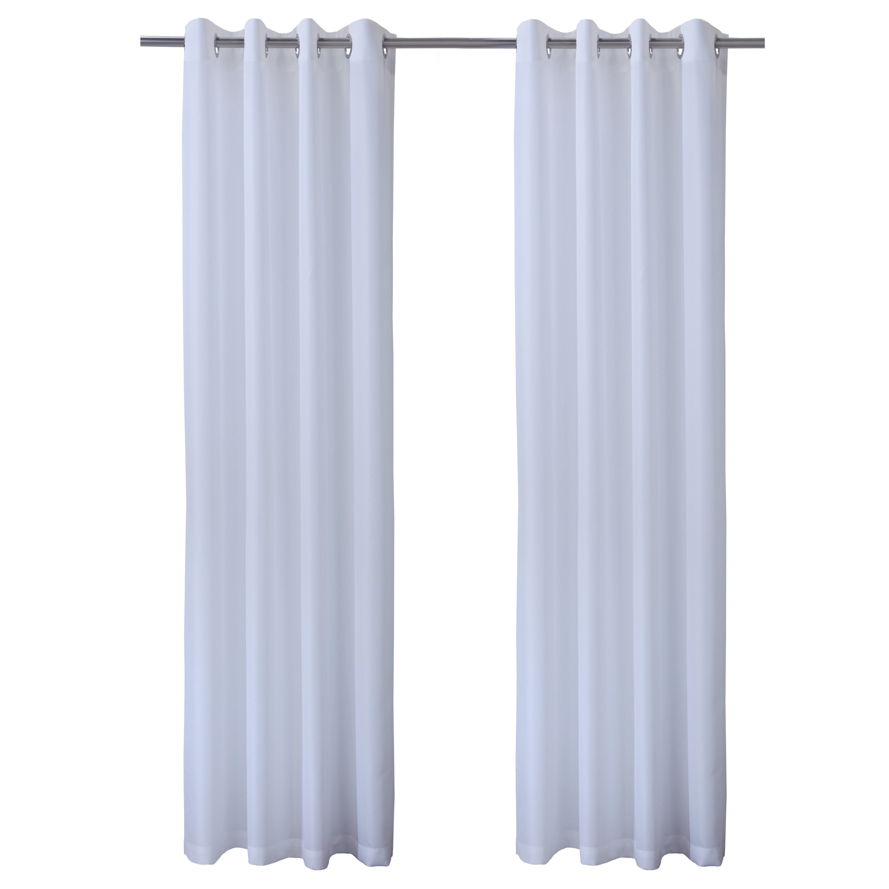 Seaside Indoor/Outdoor Grommet Curtain Panel - Pair each 50" x 108" in White