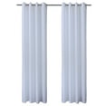 thumbnail image 2 of Seaside Indoor/Outdoor Grommet Curtain Panel - Pair each 50" x 84" in White, 2 of 4
