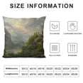 thumbnail image 5 of Orinice Mountain River Castle Graphic Decorative Cotton Linen Throw Pillow Cover for Home Couch Living Room Bedroom Sofa - Pillow Case 1PC 24x24in, 5 of 5