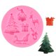 thumbnail image 4 of Molde de silicona de 6 cavidades para mini Papá Noel, árbol de Navidad, regalo, Papá Noel, molde para glaseado de calidad alimentaria, pasta de azúcar antiadherente, resina para fondant de chocolate, 4 of 5