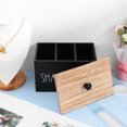thumbnail image 2 of Organizador de tampones, caja de madera para guardar compresas de algodón, organizador de productos femeninos, contenedor para cápsulas de lavandería, contenedor para hisopos de algodón, 2 of 7
