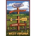 thumbnail image 4 of Tucker County, West Virginia, Destination Signpost (1000 Piece Puzzle, Size 19x27, Challenging Jigsaw Puzzle for Adults and Family, Made in USA), 4 of 4