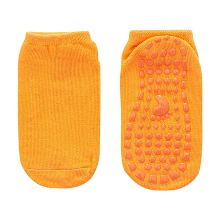 Odeerbi Non-Slip Slipper Socks for Baby Infant Boys Girls Cotton Prewalker Walking Shoes Yoga Crew Ankle Socks Kids Summer Comfort Mid Tube Socks Newborn Slip Socks