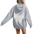 thumbnail image 4 of Puliio Womens Oversized Hoodie Soft Vintage Graphic Print Casual Fall Pullover With Front Pockets, 4 of 8