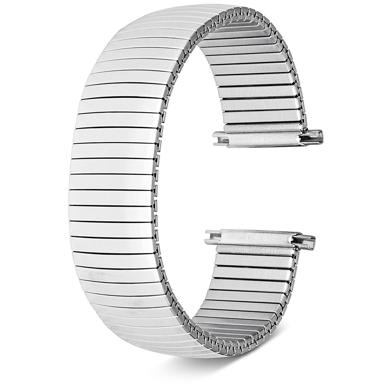 United Watch Bands Expandable & Adjustable Sleek Stainless Steel Or