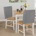 thumbnail image 5 of Black White Stripe Chair Back Covers, Removable Chair Covers for Dining Chairs Set of 4, Washable Chairs Slipcovers Back Seat Protector for Wedding Party 19"x20", 5 of 9