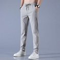 thumbnail image 5 of Men'sFastDryStretchPantsCasualHighElasticWaistBusinessClassicTrousers, 5 of 5