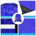 thumbnail image 4 of REGALWOVEN Polyester Drawstring Bag Reflective Cinch Sack for Gym Sports Blue, 4 of 7