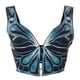thumbnail image 4 of Top sin espalda con escote en V y mariposa, Top corto sin mangas con espalda descubierta y mariposa, Top con tirantes sin espalda y mariposa Estándares líderes en la industria, 4 of 6