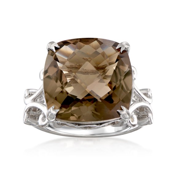 Ross-Simons 12.00 Carat Smoky Quartz Ring in Sterling Silver, Women's, Adult