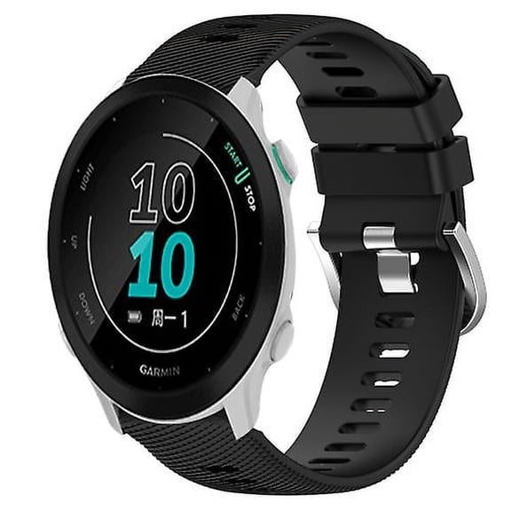 For Garmin Forerunner 158 20mm Solid Color Soft Silicone Watch Band