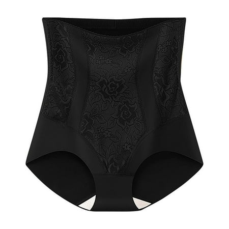 Tao Tao Women Shapewear Panties High Waisted Hip Lifting Seamless Body Shaping Pants Double Support  Women s Cool Comfort Underwear  Full Coverage Brief Panty Black XL