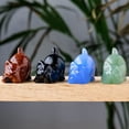 thumbnail image 5 of Tizuqe Crystal Cats Miniature Figurine Cute Carved Ornament for Home Decors Gift, 5 of 7