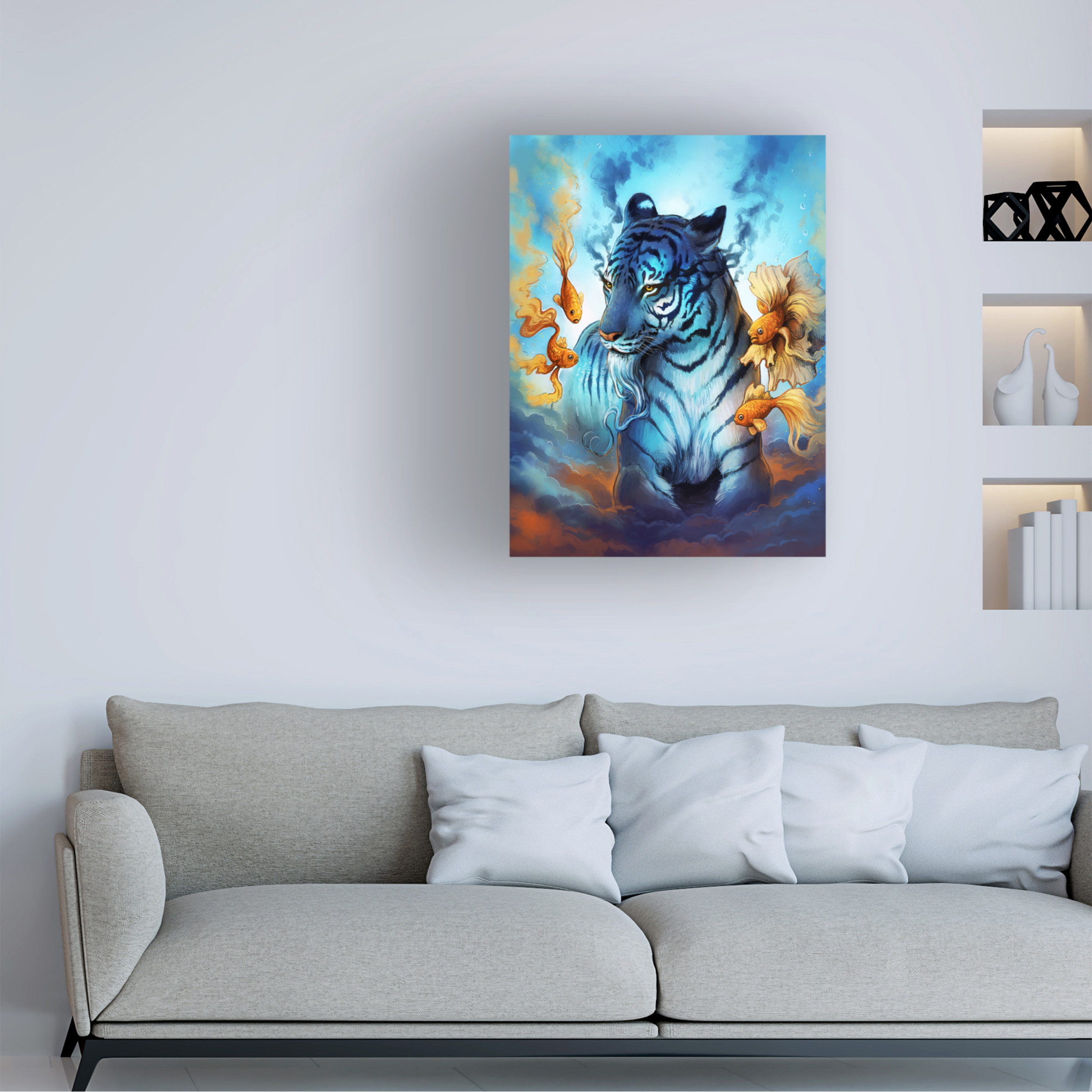 Trademark Fine Art 'Tiger Fish' Canvas Art by JoJoesArt