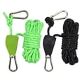 thumbnail image 3 of Yimiti Outdoor Fixed Wind Rope Tent Rope Metal Pulley Buckle Adjust Rope,green, 3 of 8