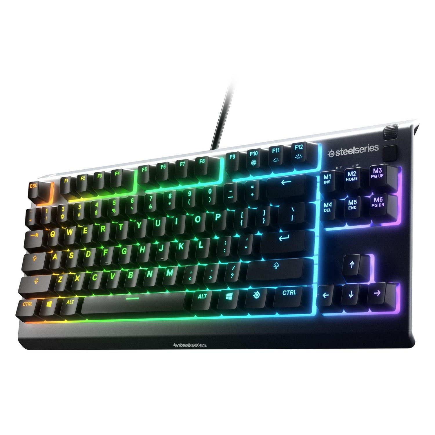 SteelSeries Apex 3 TKL Gaming Keyboard, Whisper Quiet & Water Resistant