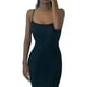 thumbnail image 3 of Vestido de fiesta sexy para mujer con tirantes finos, vestido largo ajustado, 3 of 5