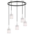 thumbnail image 2 of Woodbridge Lighting Candice 5-Light Metal Pendant Chandelier in Chrome/Bronze, 2 of 5