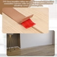 thumbnail image 5 of Floor Transition Strips, 6.56ft x 1.97"(LxW) Embossed Self Adhesive Vinyl Flooring Edging Trim PVC Flooring Flat Divider Strip Cover Strips for Joining Floor Gaps, Coffee Brown, 5 of 7