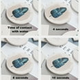 thumbnail image 4 of Posavasos de 6 piezas, con base de corcho, almohadilla de protección de escritorio, para colocar tazas y tazas, posavasos redondo de piedra cerámica., 4 of 5