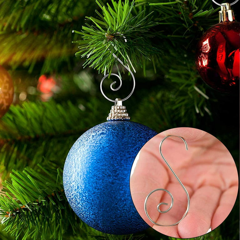Wrapables Stainless Steel Christmas Tree Ornament Hooks with Beads