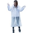 thumbnail image 1 of Y EVA Imperméable Imperméable Poncho de Pluie avec Capuches et Manches Réutilisables Unisexes Hommes Femmes Longue Cape de Pluie Blanche Grande, 1 of 1