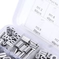 thumbnail image 3 of Aluminum Crimping Loop Sleeve,180pcs Crimping Loop Sleeve Crimping Loop Sleeve Kit Wire Rope Double Barrel Ferrule Breakthrough Technology, 3 of 14