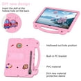 thumbnail image 5 of ELEHOLD Kids Case for Samsung Galaxy Tab S10 FE+/S10 FE Plus 13.1 Inch EVA Foam Cute Cartoon Case with Built-in Kickstand Shockproof Portable Case with DIY Accessories, Pink, 5 of 6