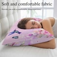 thumbnail image 5 of Pink Flower Pillow Covers 12"x20", Spring Floral Butterfly Elegant Pastoral Birds Soft Brushed Microfiber Breathable Throw Pillow Covers, Decorative Pillowcase with Zipper for Couch Sofa Bedroom, 5 of 9