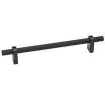 Alno A2901-6 Vita Bella 6" Center To Center Modern Knurled Bar Handle Cabinet Pull - Black