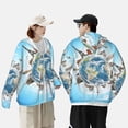 thumbnail image 4 of Fotbe World Travel Chaqueta con Protección Solar UPF 50+ para Hombre y Mujer, Camisa con Capucha y Bolsillos-Large, 4 of 7
