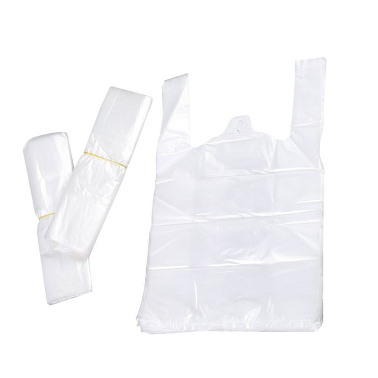 Dropship PUREVACY White Plain Plastic Bags With Handles 20 X 10 X 36;  Pack Of 250 Large Polyethylene Plastic Bags For Small Business; Single Use  Plastic Grocery Bags With Handles 0.65 Mil
