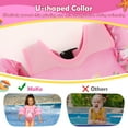 thumbnail image 3 of MoKo Kids Floaties Swim Vest, Swimming Water Wings for Puddle Pool Beach, Pink Unicorn, 3 of 7