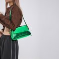 thumbnail image 3 of Bolsa De Hombro Bolso de hombro con relieve de cocodrilo de PU para mujer, bolso informal con solapa (verde), 3 of 7