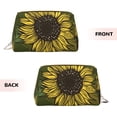 thumbnail image 2 of LNWH Large Capacity Makeup Bag, Sunflower Floral Blooming Flower Pattern PVC Leather Cosmetic Bags, Perfect for Makeup Lovers, Travelers, and Professionals, 2 of 7