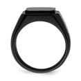thumbnail image 2 of Primal Steel Stainless Steel Black IP-plated Signet Ring, 2 of 11