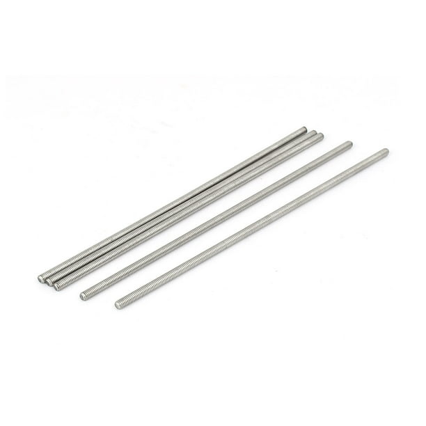 M4 x 160mm 0.7mm Pitch 304 Stainless Steel Fully Threaded Rod Bars 5 ...