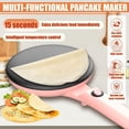 thumbnail image 2 of Instant 8" Electric Crepe Maker, Nonstick Portable Crepe Pan with Automatic Temperature Control, Quick Heat Pancake Griddle for Crepes, Tortillas, Breakfast Cooking, 2 of 6