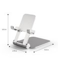 thumbnail image 3 of JUNWELL PURCOLT Foldable Phone & Tablet Stand Adjust-able Aluminum Portable Stand Holder For Desk Foldable Dock Heavy Duty Metal Base on Clearance, 3 of 9