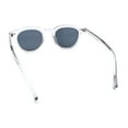 thumbnail image 7 of Micro Snug Round Hipster Horn Rim Nostalgic Retro Plastic Sunglasses Slate - Black, 7 of 7